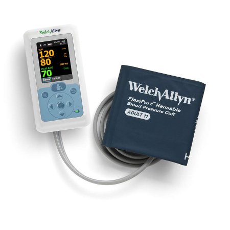 Monitor, Connex ProBP 3400 Digital Blood Pressure Device, Handheld w/ Rechargeable Lithium-ion Battery, Size 11, 12 FlexiPort® Cuffs (1/EA) by Hillrom/Welch Allyn  ID 34XXHT-B